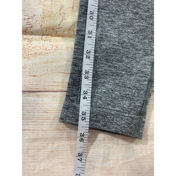 Gymshark Women's High Waisted Athletic Workout Leggings In Grey Marl - Large - Picture 3 of 12